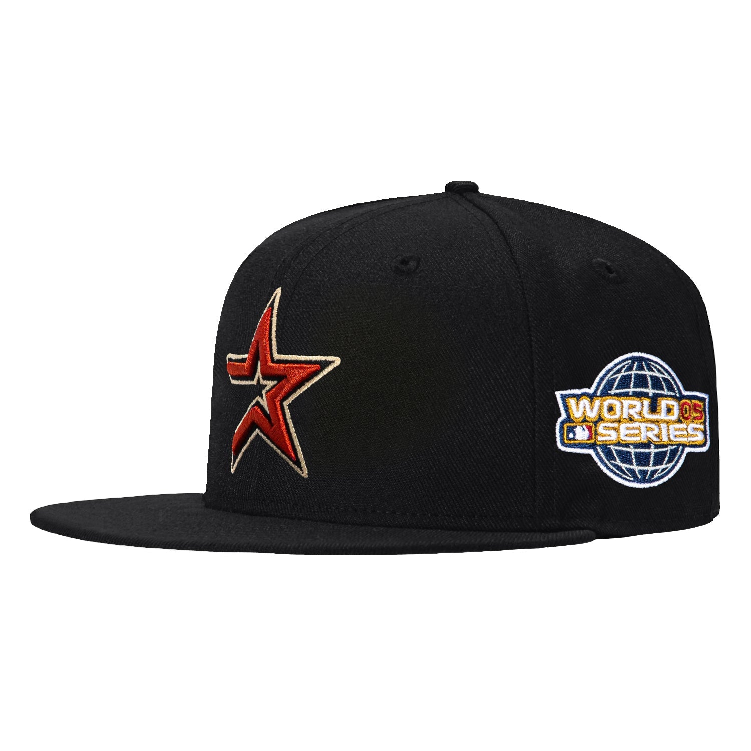 New Era 59Fifty Houston Astros 2005 World Series Patch Hat - Black – Hat  Club, image size:1500x1500