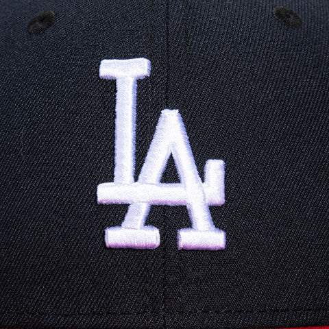 New Era 59Fifty Los Angeles Dodgers 1988 World Series Patch Hat - Navy, Red