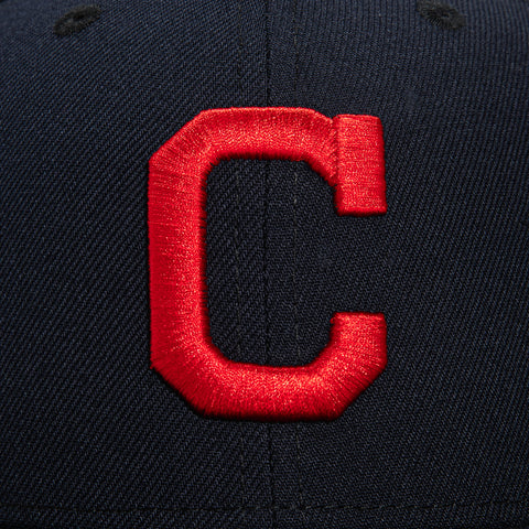 New Era 59Fifty Cleveland Indians 2019 All Star Game Patch Light Blue UV Hat - Navy