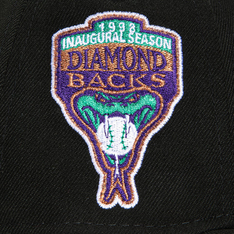 New Era 59Fifty Arizona Diamondbacks 1998 Inaugural Season Patch Hat - Black