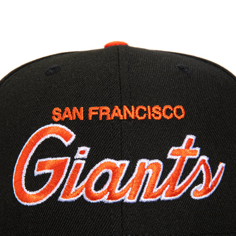 New Era 59Fifty Retro Script San Francisco Giants Hat - Black