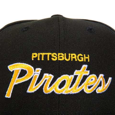 New Era 59Fifty Retro Script Pittsburgh Pirates Hat - Black