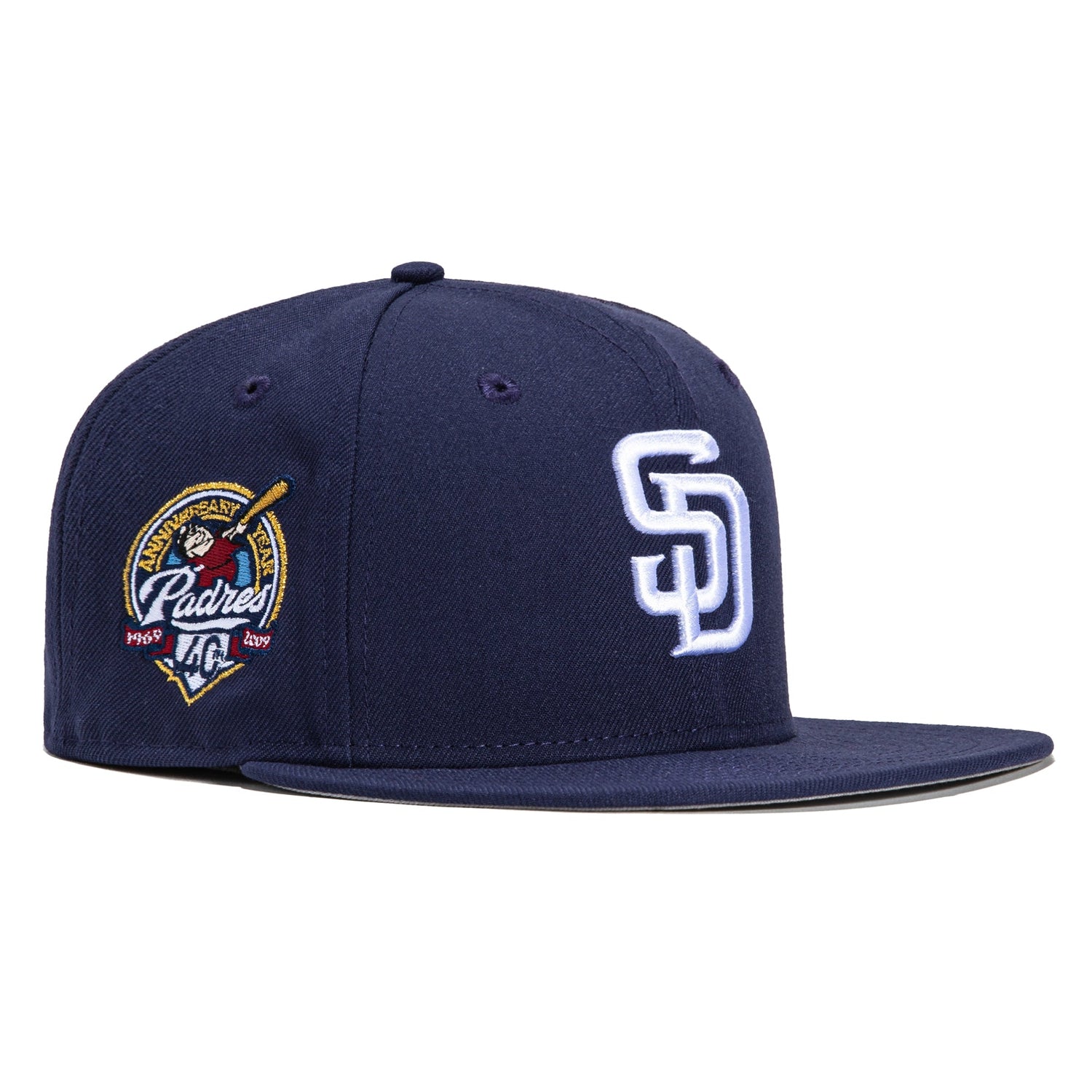 New Era 59FIFTY San Diego Padres 40th Anniversary Patch Hat - Light Navy Light Navy / 7 5/8