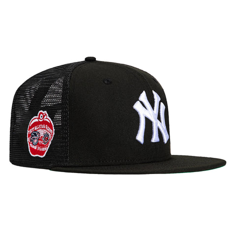 New Era 59Fifty Black Dome New York Yankees 1977 All Star Game Patch Trucker Hat - Black