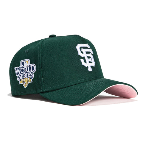 New Era 9Forty A-Frame Green Eggs and Ham San Francisco Giants 2010 World Series Patch Snapback Hat - Green