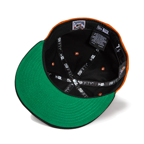 New Era 59Fifty S'mores Tampa Bay Rays 10th Anniversary Patch TB Hat - Burnt Orange, Black