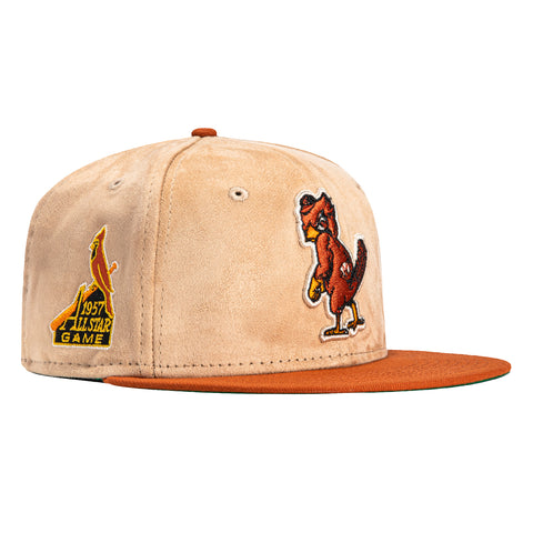 New Era 59Fifty S'mores St Louis Cardinals 1957 All Star Game Patch Alternate Hat - Tan, Burnt Orange