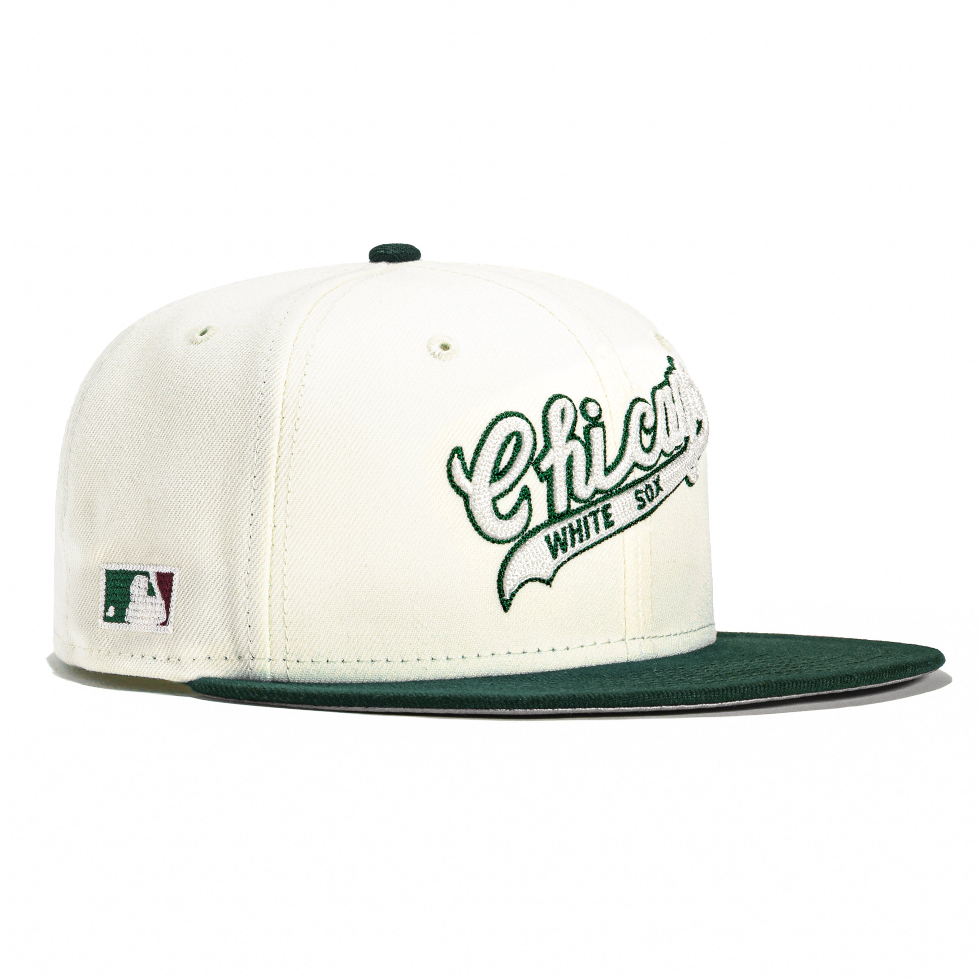 New Era 59FIFTY Chain Stitch Chicago White Sox Hat - White, Green White/Green / 7 1/8
