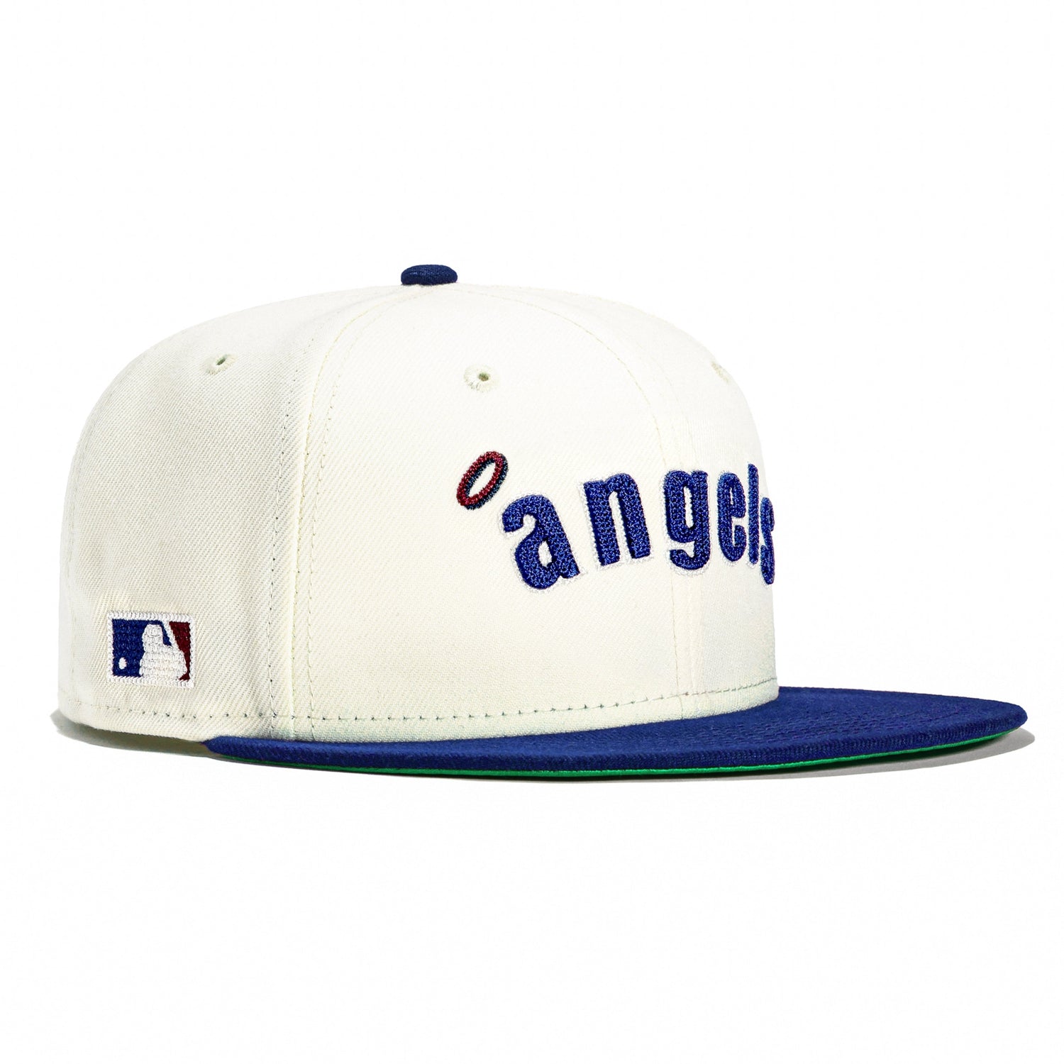 New Era 59FIFTY Chain Stitch Los Angeles Angels Hat - White, Royal White/Royal / 7 1/2