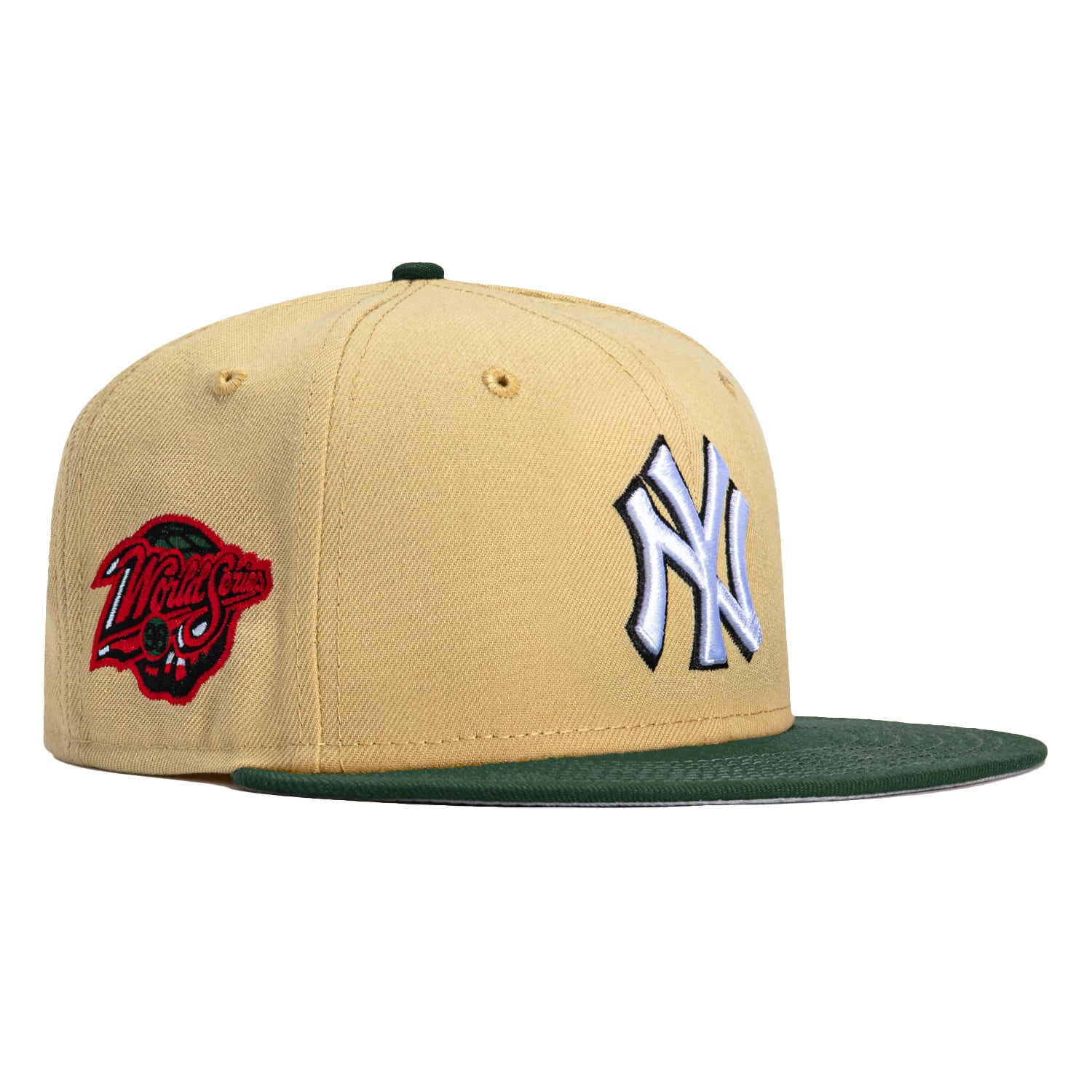 New Era 59Fifty New York Yankees 1998 World Series Patch Hat - Tan, Gr –  Hat Club