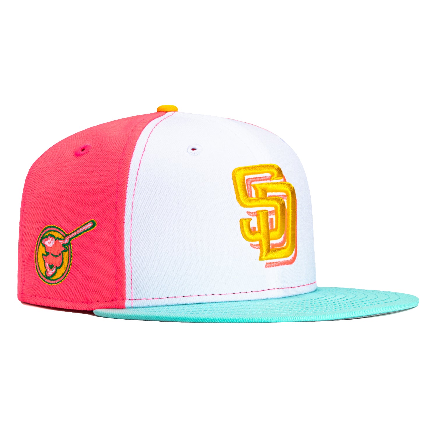 New Era 59Fifty San Diego Padres City Connect Patch Hat - Gold, Pink, – Hat  Club