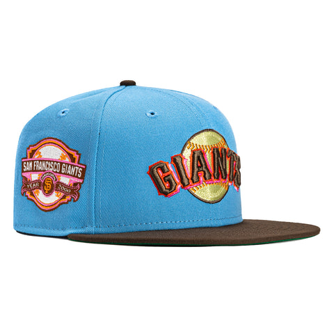 New Era 59Fifty San Francisco Giants Inaugural Patch Hat - Light Blue, Brown, Orange