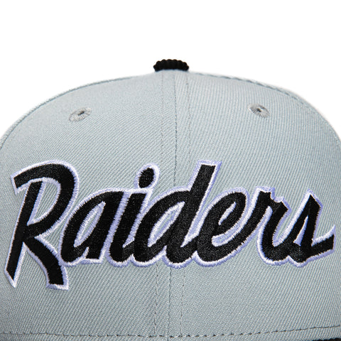 New Era 59Fifty Cord Visor Las Vegas Raiders 1984 Super Bowl Patch Hat - Grey, Black