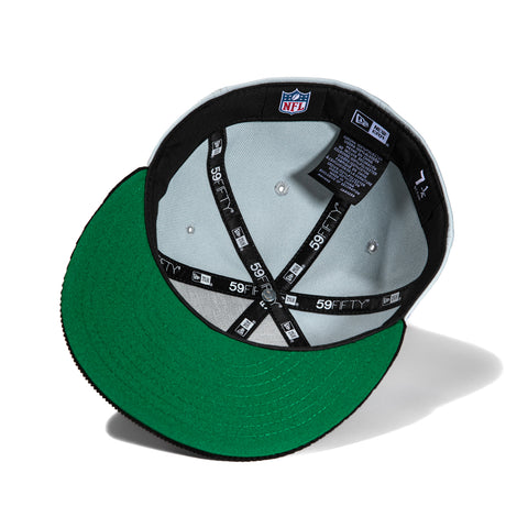 New Era 59Fifty Cord Visor Las Vegas Raiders 1984 Super Bowl Patch Hat - Grey, Black