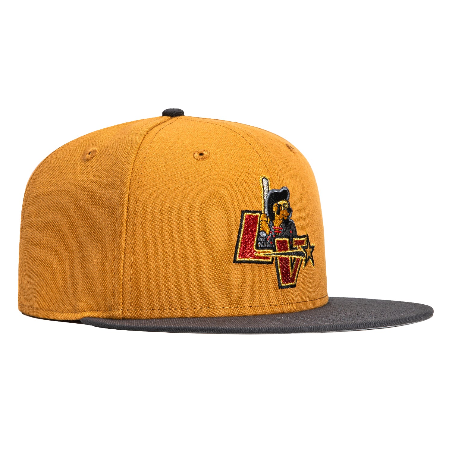 New Era 59Fifty Las Vegas Stars Hat Tan, Graphite, Red Hat Club