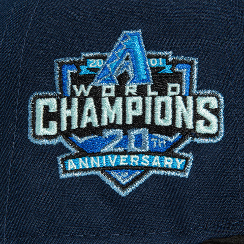 New Era 59Fifty Cord Visor Arizona Diamondbacks 20th Anniversary Champions Patch Hat - Navy, Black