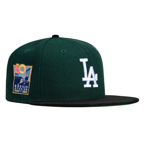 New Era 59Fifty Cord Visor Los Angeles Dodgers 60th Anniversary Stadium Patch Hat - Green, Black