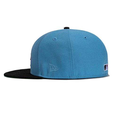 New Era 59Fifty Cord Visor Los Angeles Angels Logo Patch Hat - Light Blue, Black
