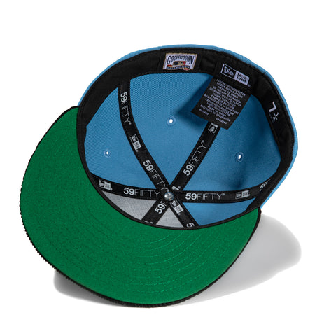 New Era 59Fifty Cord Visor Los Angeles Angels Logo Patch Hat - Light Blue, Black
