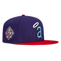 New Era 59Fifty Jae Tips Los Angeles Angels 60th Anniversary Patch Hat - Purple, Red
