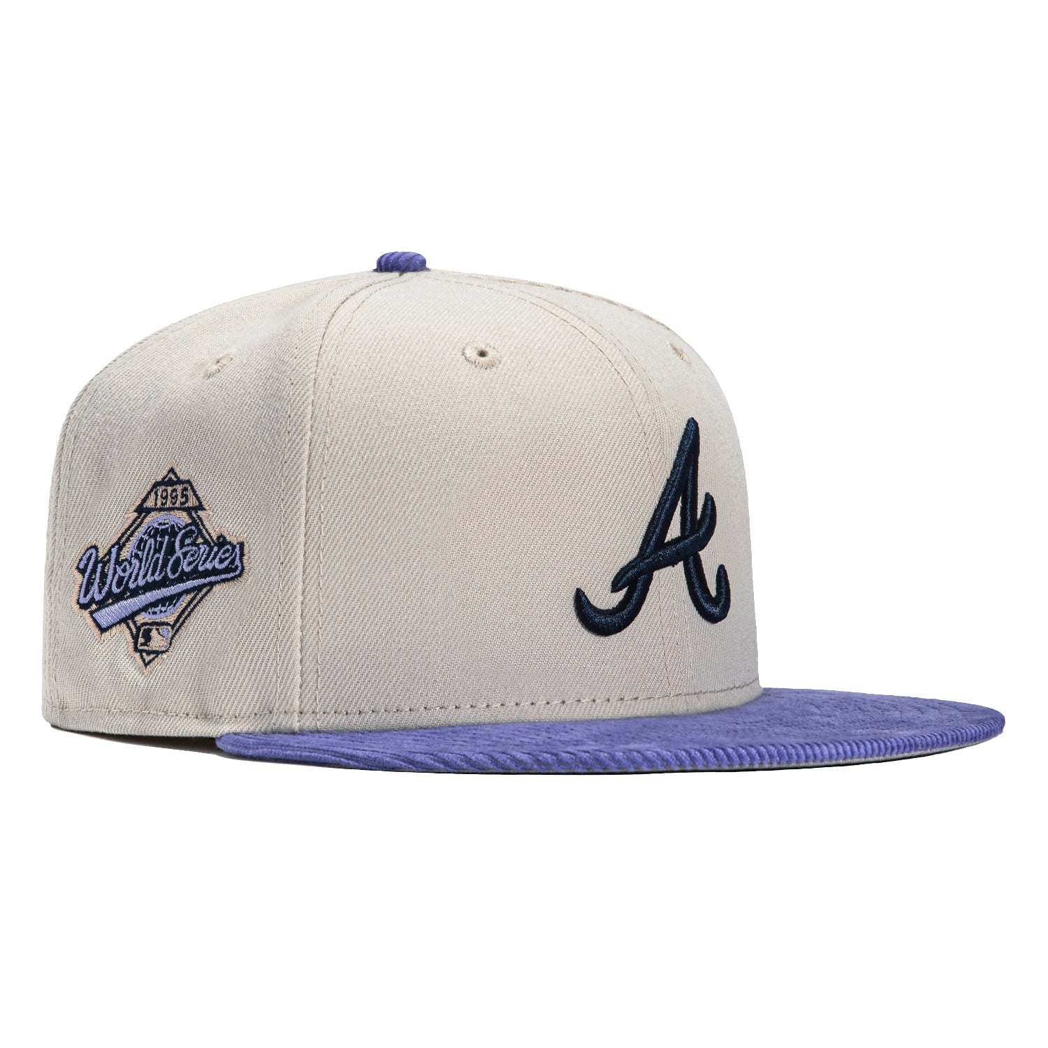 New Era 59Fifty Creme de La Atlanta Braves 1995 World Series Patch Hat –  Hat Club