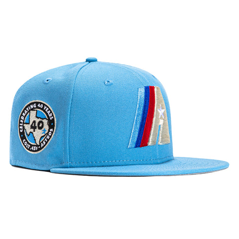 New Era 59Fifty Houston Astros 40th Anniversary Patch Concept Hat - Light Blue, Royal, Red