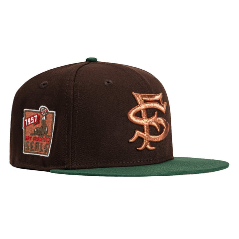 New Era 59Fifty San Francisco Seals 1957 Patch Hat - Brown, Green