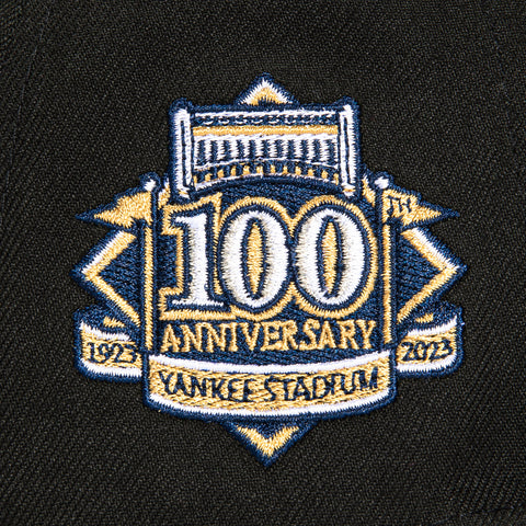 New Era 59Fifty New York Yankees 100th Anniversary Stadium Patch Hat - Black