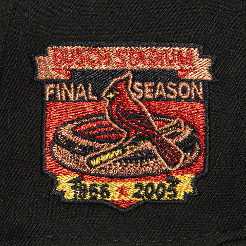 New Era 59Fifty St Louis Cardinals Final Season Patch Hat - Black