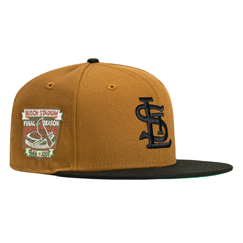 New Era 59Fifty Old Gold St Louis Cardinals Final Season Patch Hat - Gold, Black