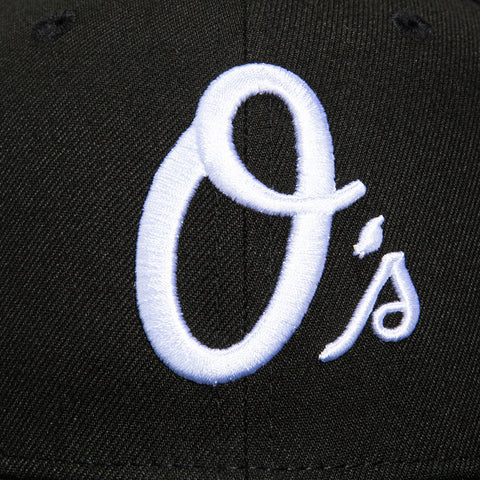 New Era 59Fifty Baltimore Orioles 20th Anniversary Stadium Patch Alternate Hat - Black, White