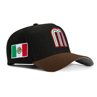 New Era 9Forty A-Frame Mexico World Baseball Classic Snapback Hat - Black, Brown