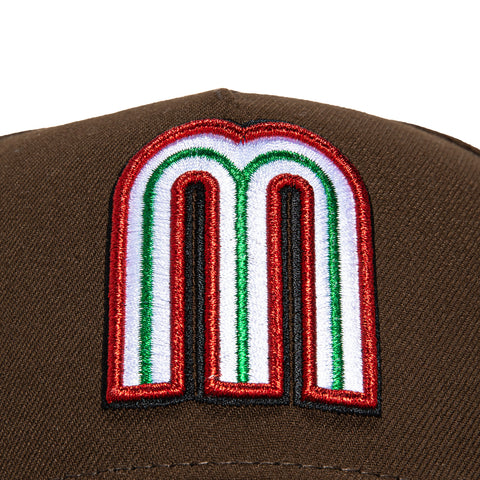 New Era 9Forty A-Frame Mexico World Baseball Classic Snapback Hat - Brown