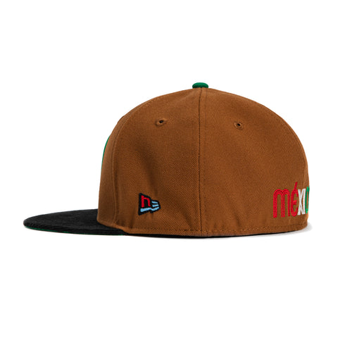 New Era 59Fifty Mexico World Baseball Classic Hat - Khaki, Black