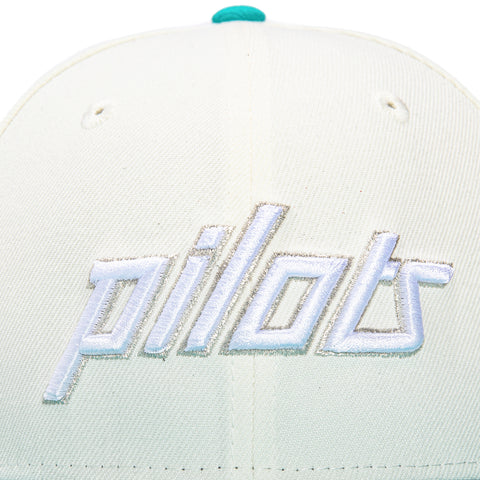 New Era 59Fifty Seattle Pilots Pink UV Hat - White, Teal
