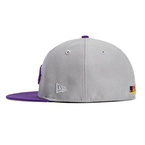 New Era 59Fifty Houston Astros Minute Maid Park Patch Word Hat - Grey, Purple