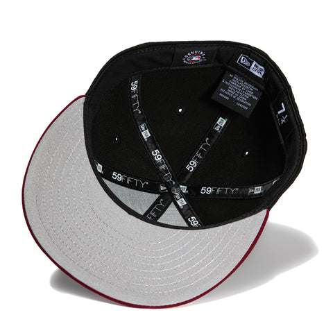 New Era 59Fifty Los Angeles Angels 60th Anniversary Patch Hat - Black, Cardinal