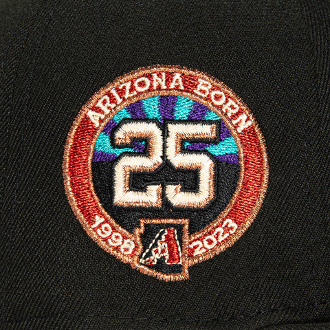 New Era 59Fifty Arizona Diamondbacks 25th Anniversary Patch Serpientes Hat - Black