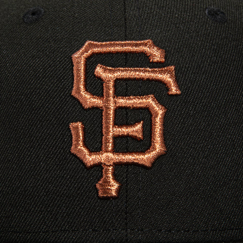New Era 59Fifty San Francisco Giants 2007 All Star Game Patch Hat - Black, Metallic Copper