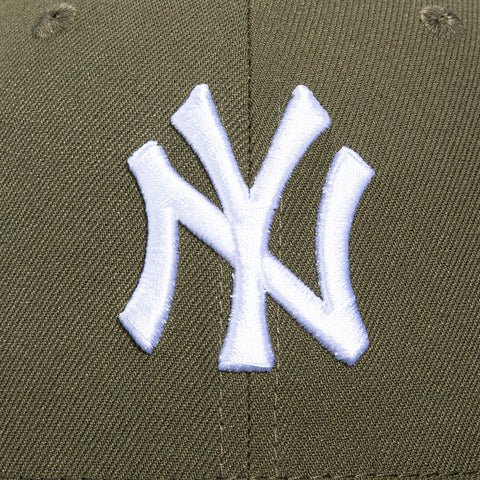 New Era 59Fifty New York Yankees 1996 World Series Patch Hat - Olive