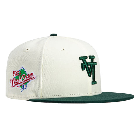 New Era 59Fifty Los Angeles Dodgers 1988 World Series Patch Upside Down Hat - White, Green