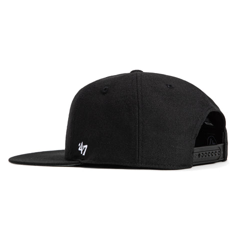 47 Brand Black Dome Sureshot Captain Seattle Mariners 30th Anniversary Patch Snapback Hat - Black