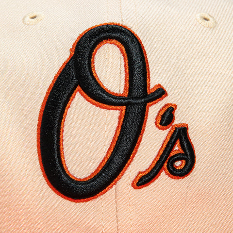 47 Brand Stone Dome Sureshot Captain Baltimore Orioles 30th Anniversary Patch Snapback Hat - White, Orange