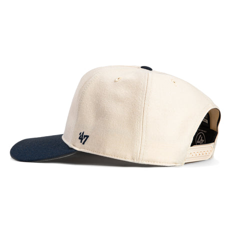 47 Brand Stone Dome MVP New York Yankees 1939 World Series Patch Snapback Hat - White, Navy