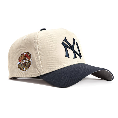 47 Brand Stone Dome MVP New York Yankees 1939 World Series Patch Snapback Hat - White, Navy