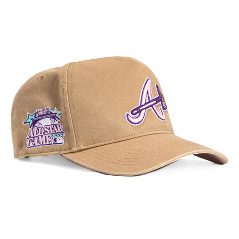 47 Brand Sandstorm Atlanta Braves 2000 All Star Game Patch Hitch Snapback Hat - Khaki