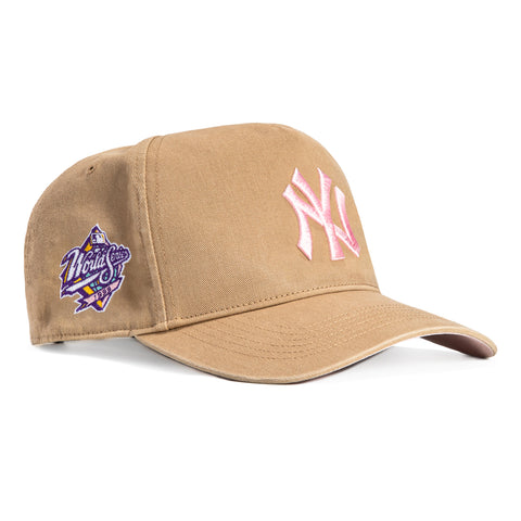 47 Brand Sandstorm New York Yankees 1999 World Series Patch Hitch Snapback Hat - Khaki