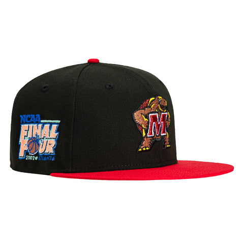 New Era 59Fifty Maryland Terrapins 2002 Final Four Patch Hat - Black, Red