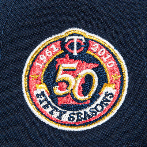 New Era 59Fifty Minnesota Twins 50th Anniversary Patch Hat - Navy