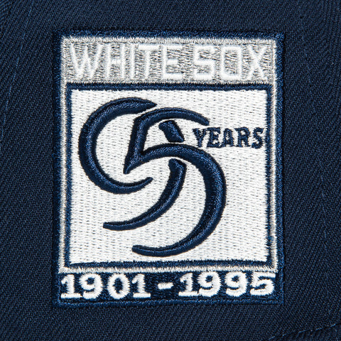 New Era 59Fifty Chicago White Sox 95th Anniversary Patch Hat - Navy